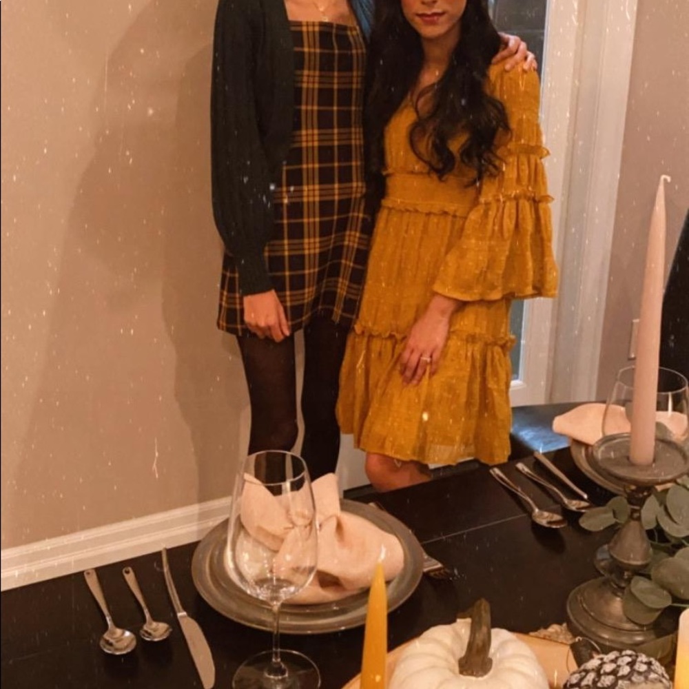 Mustard yellow dress